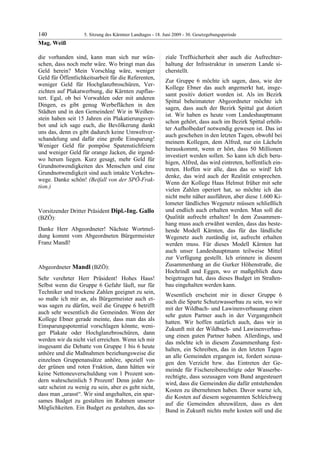 5. LTG-Sitzung am 18. Juni 2009