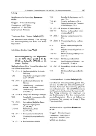 5. LTG-Sitzung am 18. Juni 2009