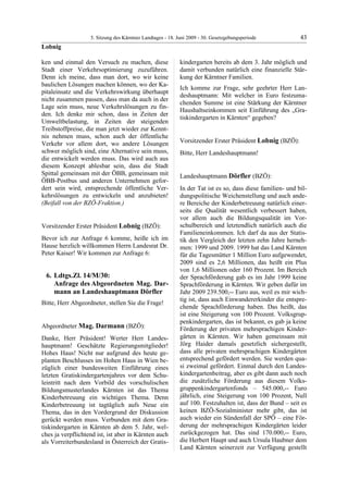 5. LTG-Sitzung am 18. Juni 2009