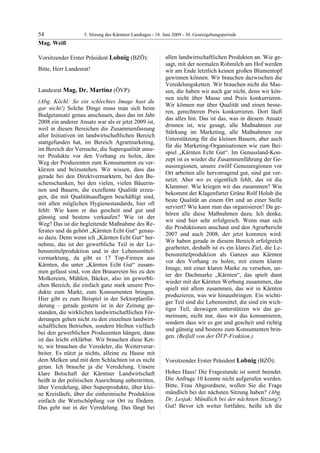 5. LTG-Sitzung am 18. Juni 2009