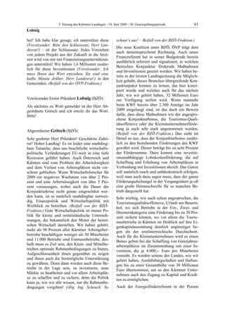 5. LTG-Sitzung am 18. Juni 2009