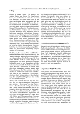 5. LTG-Sitzung am 18. Juni 2009