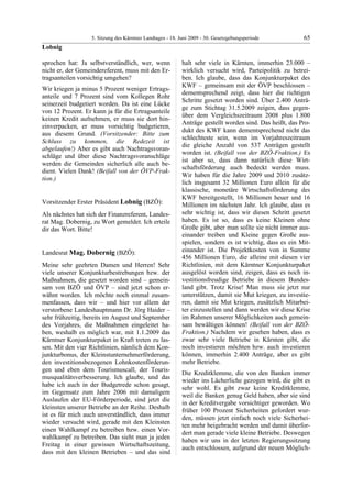 5. LTG-Sitzung am 18. Juni 2009