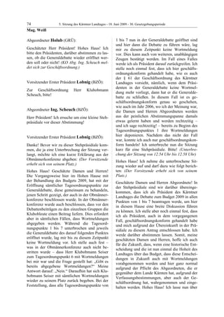 5. LTG-Sitzung am 18. Juni 2009