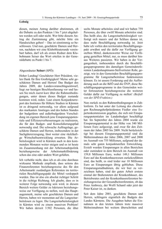 5. LTG-Sitzung am 18. Juni 2009