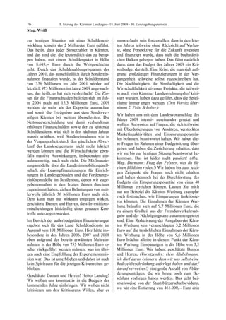 5. LTG-Sitzung am 18. Juni 2009