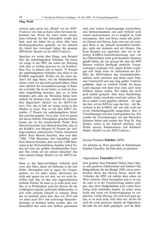 5. LTG-Sitzung am 18. Juni 2009