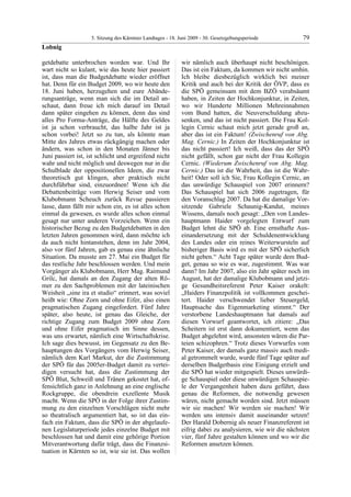 5. LTG-Sitzung am 18. Juni 2009