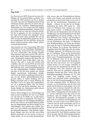 5. LTG-Sitzung am 18. Juni 2009