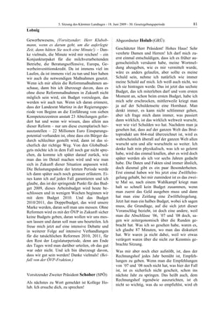 5. LTG-Sitzung am 18. Juni 2009