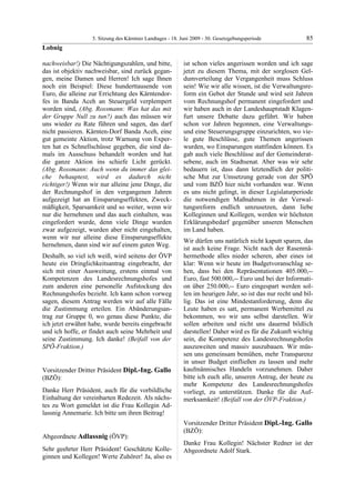 5. LTG-Sitzung am 18. Juni 2009