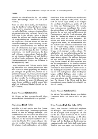 5. LTG-Sitzung am 18. Juni 2009