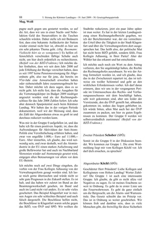 5. LTG-Sitzung am 18. Juni 2009