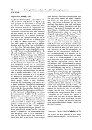 5. LTG-Sitzung am 18. Juni 2009