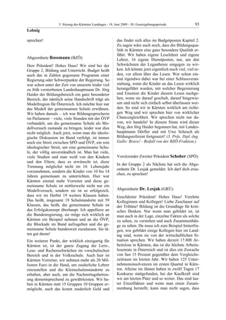 5. LTG-Sitzung am 18. Juni 2009