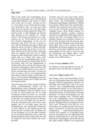 5. LTG-Sitzung am 18. Juni 2009