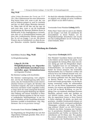 5. LTG-Sitzung am 18. Juni 2009