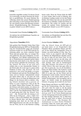 5. LTG-Sitzung am 18. Juni 2009