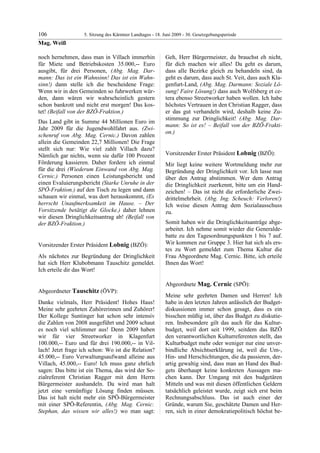 5. LTG-Sitzung am 18. Juni 2009