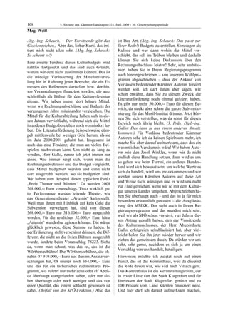 5. LTG-Sitzung am 18. Juni 2009