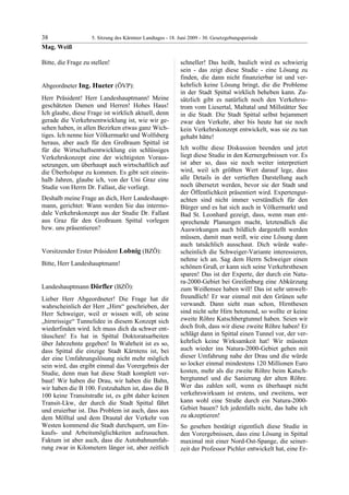 5. LTG-Sitzung am 18. Juni 2009