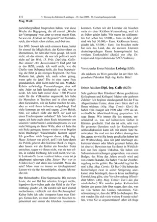 5. LTG-Sitzung am 18. Juni 2009