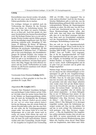 5. LTG-Sitzung am 18. Juni 2009