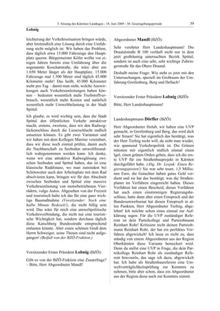 5. LTG-Sitzung am 18. Juni 2009