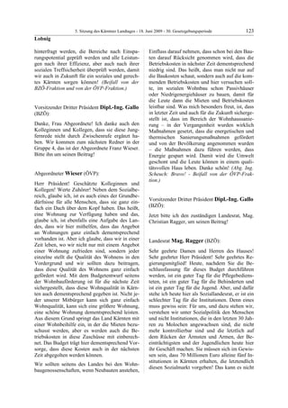 5. LTG-Sitzung am 18. Juni 2009