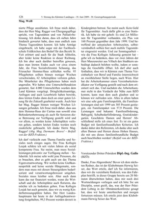 5. LTG-Sitzung am 18. Juni 2009