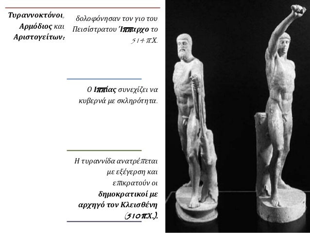 Î¤Ï…ÏÎ±Î½Î½Î¿ÎºÏ„ÏŒÎ½Î¿Î¹,
Î‘ÏÎ¼ÏŒÎ´Î¹Î¿Ï‚ ÎºÎ±Î¹
Î‘ÏÎ¹ÏƒÏ„Î¿Î³ÎµÎ¯Ï„Ï‰Î½:
Î´Î¿Î»Î¿Ï†ÏŒÎ½Î·ÏƒÎ±Î½ Ï„Î¿Î½ Î³Î¹Î¿ Ï„Î¿Ï…
Î ÎµÎ¹ÏƒÎ¯ÏƒÏ„ÏÎ±Ï„Î¿Ï… ÎŠÏ€Ï€Î±ÏÏ‡Î¿ Ï„Î¿
514 Ï€.Î§.
ÎŸ Î™Ï€Ï€Î¯Î±Ï‚ ÏƒÏ…Î½ÎµÏ‡Î¯Î¶ÎµÎ¹ Î½Î±
Îº...