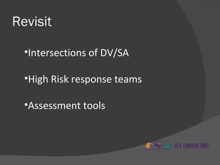Assaultive High Risk High Risk Indicators: Sexual Assault | PPT