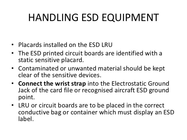 EASA PART66 MODULE 5.12 ELECTRONICS SENSITIVE DEVICES