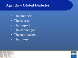 Agenda – Global Diabetes ,[object Object],[object Object],[object Object],[object Object],[object Object],[object Object]