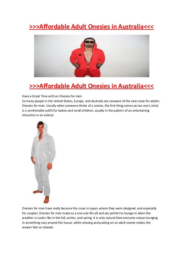 The Best Adult Onesie in Australia