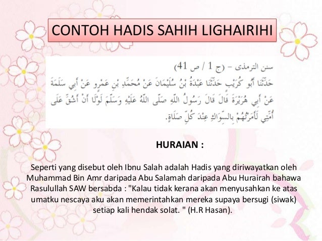 5.9.2012 hadis sohih, hasan, dhoif, hikmah complete