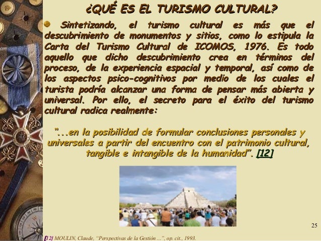 Conceptualizacion del turismo cultural
