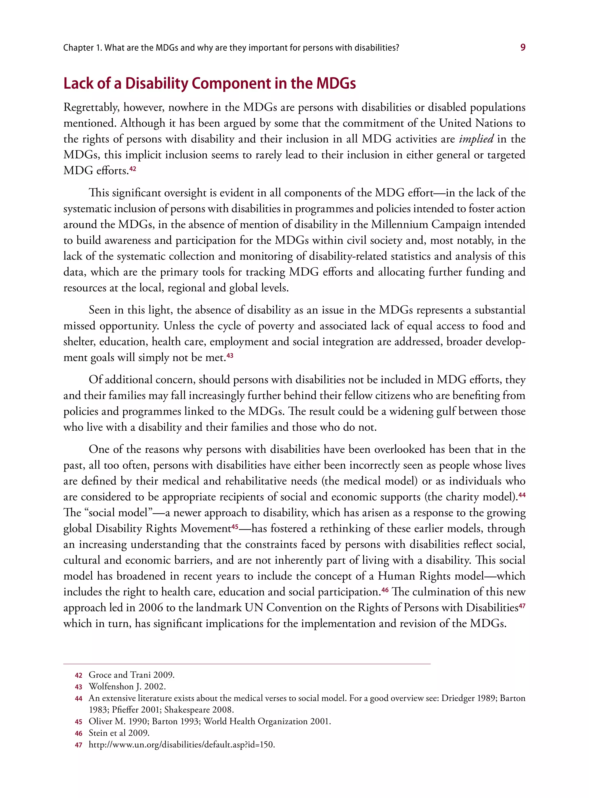 Disability and the millennium development goals | PDF