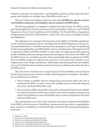 Disability and the millennium development goals | PDF