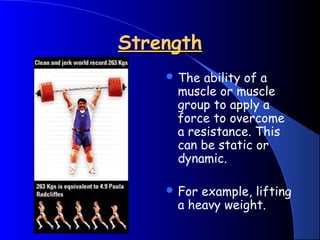 FITNESS COMPONENTS | PDF