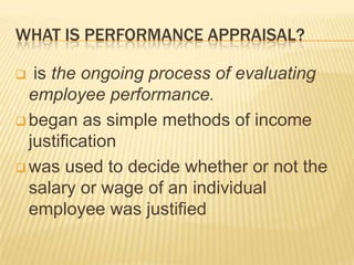 performance appraisal system (MNG 106) | PPTX