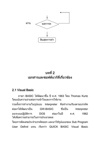 2
2.1 Visual Basic
BASIC Thomas Kurtz
Interpreter
GW-BASIC Interpreter
DOS
Sub Program
User Defind QUICK BASIC Visual Basic
 