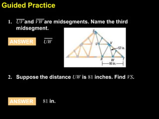 5.1 midsegment theorem and coordinate proof | PPTX