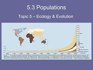 5.3 Populations
Topic 5 – Ecology & Evolution

 