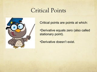 5.2 first and second derivative test | PPT