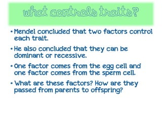 Control Trait Examples Understanding Inheritance | PDF
