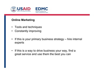 Phase 3: Launch
• Tactical culmination
of all the strategy
• Scary and Fun
• Huge leverage but
only once
Phase 1
Get Ready
Phase 2
Position Company &
Product
Phase 4
Create Demand
Phase 3
Launch Company &
Product
 