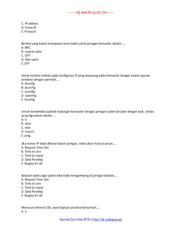 Contoh Soal Fiber Optik Beserta Jawabannya Ilmusosial Id