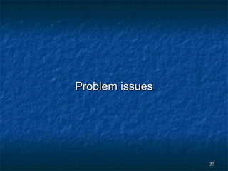Problem issues

20

 