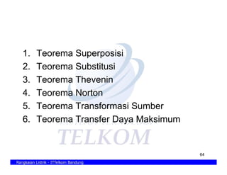5. teorema rangkaian | PDF